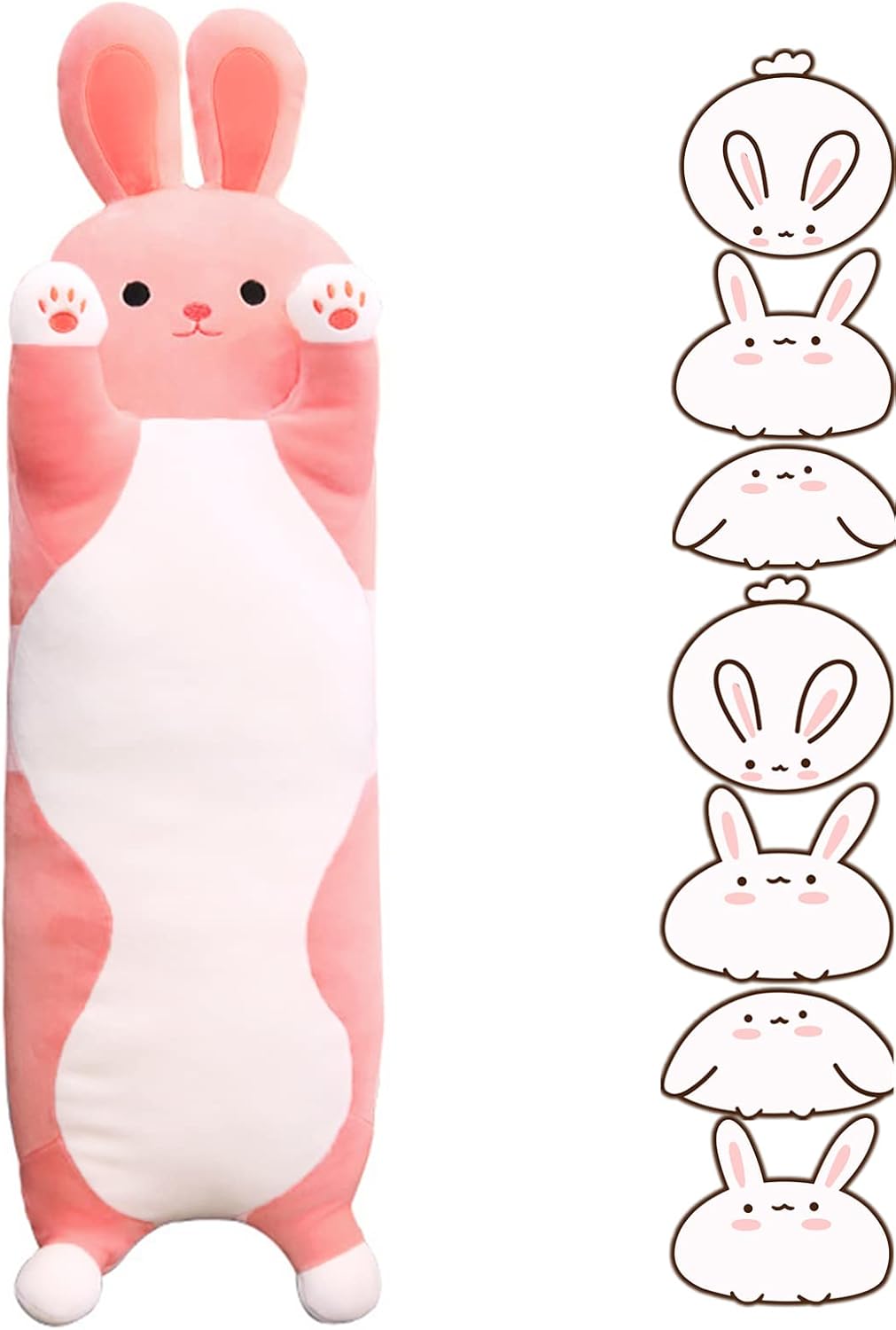 Black Cat Plush Sleeping Body Pillow 27.55 Inch