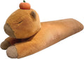 Capybara Plush Body Pillow with Persimmon